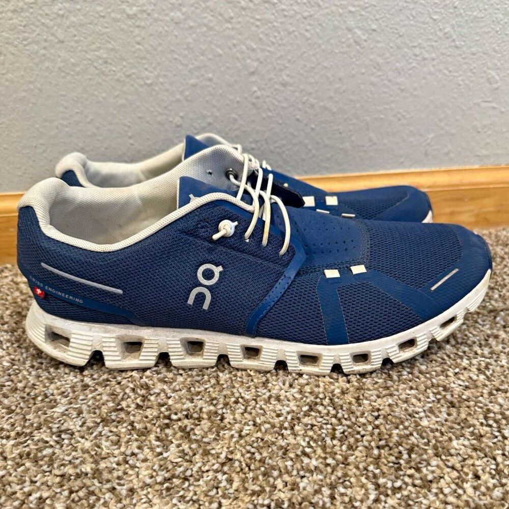 ON Cloud 5 Women’s Mesh Low Top Sneakers Denim/White Blue 59-98901